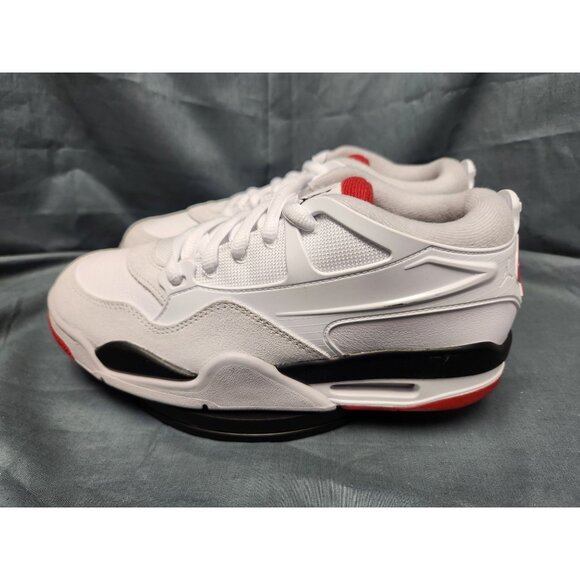Nike Boys Air Jordan 4 RM (GS) Sneakers Mesh White Red Size 5 NEW NO BOX! - Picture 5 of 11